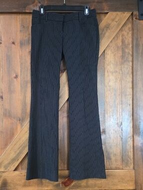 Women's Express Design Studio, Black Pinstripe Dress Pants Size 4 Length 39